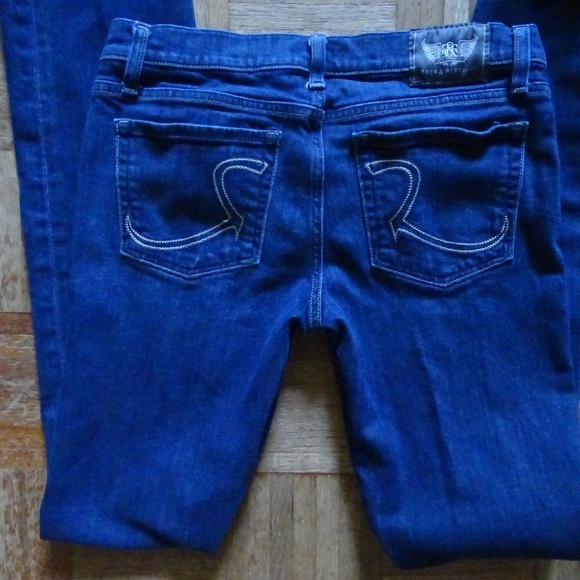 ROCK & REPUBLIC STELLA JEANS 31X32 - Picture 2 of 3